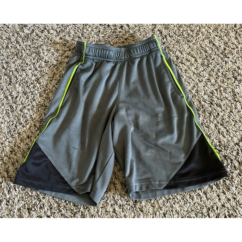 Champion Boys Gray Neon Green Active Shorts Size 6/7 - Picture 1 of 9